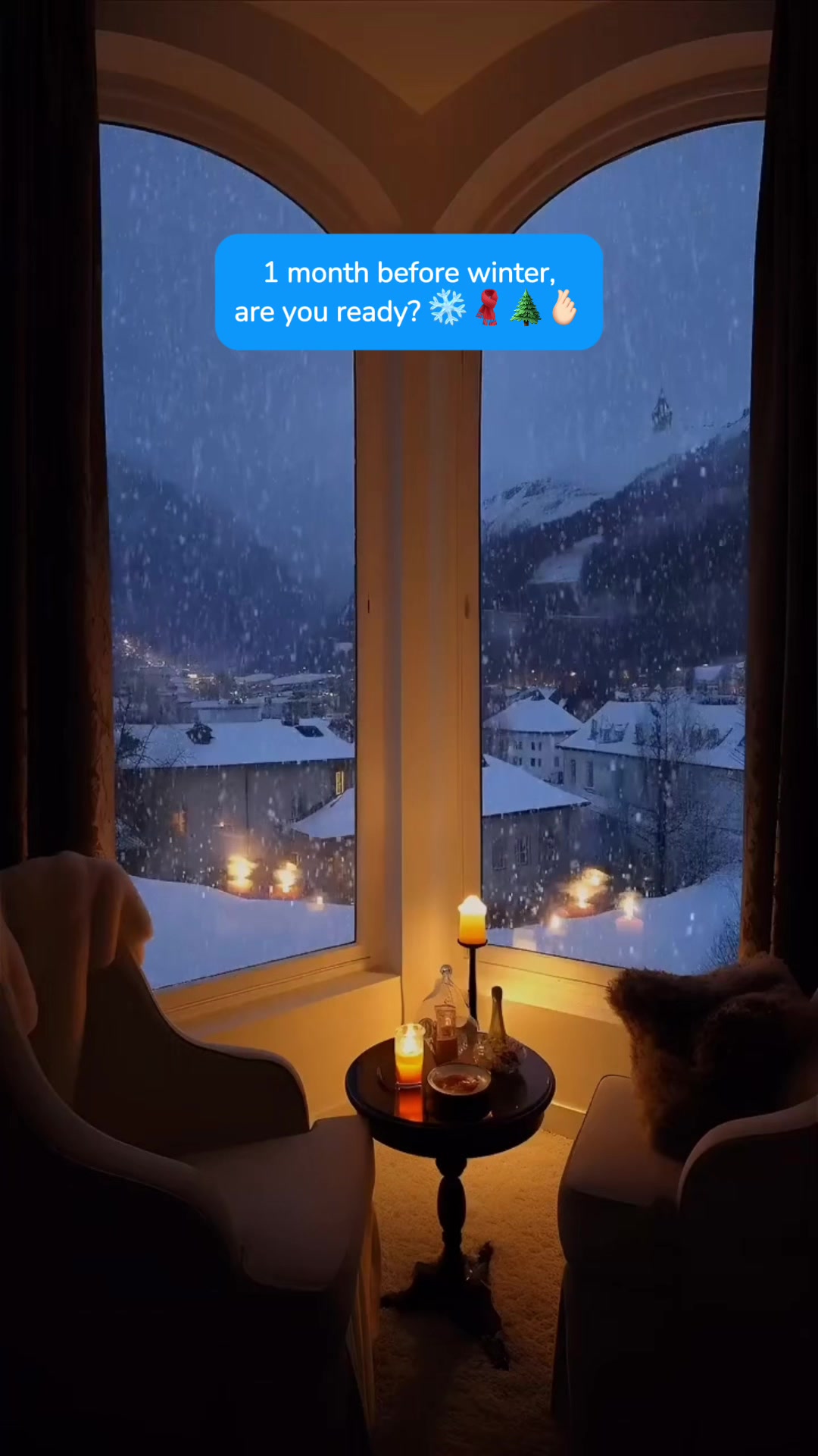 1 month before winter, are you ready? ❄️🎁🎄👋
