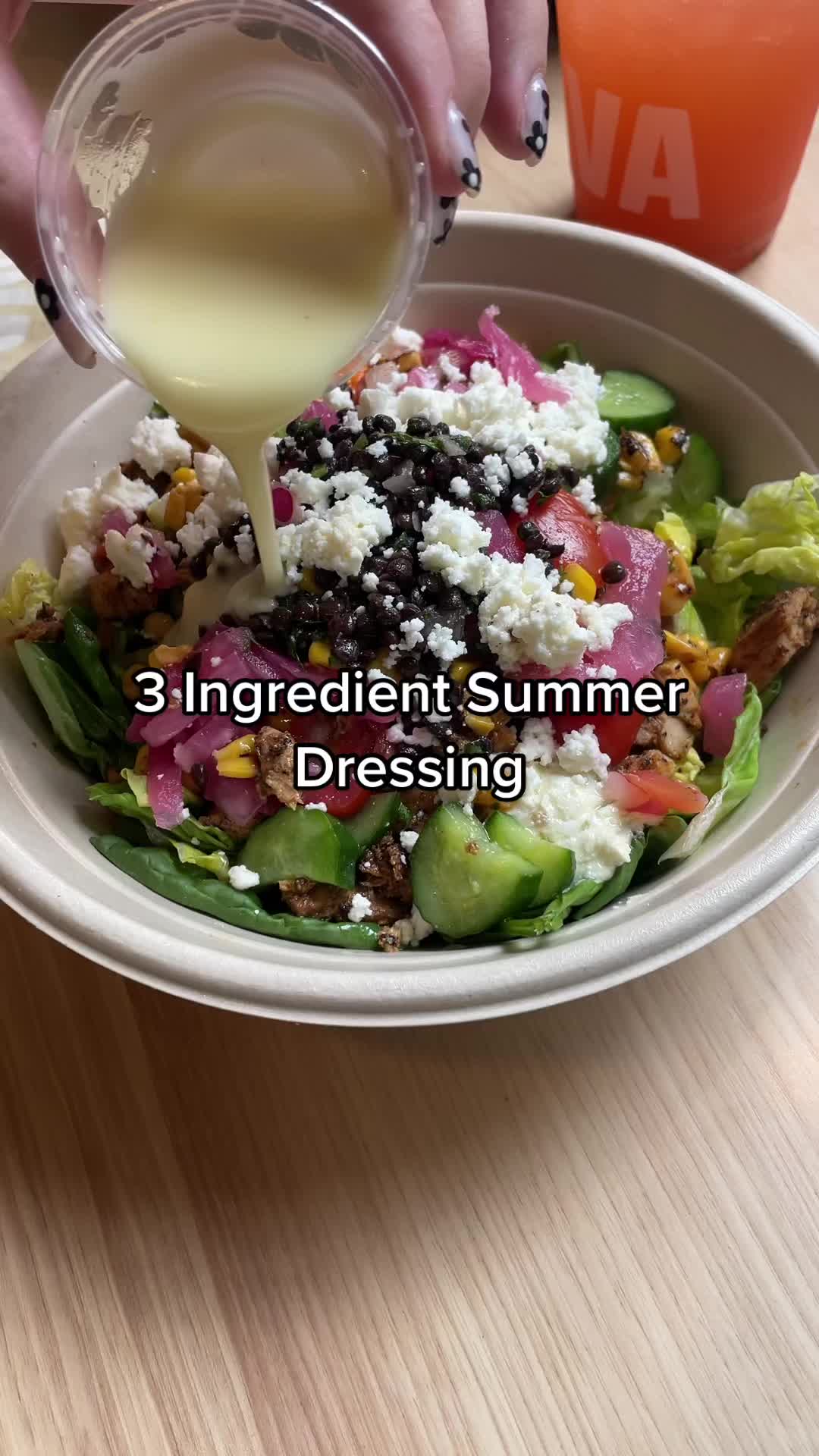 3 Ingredient Summer Dressing
