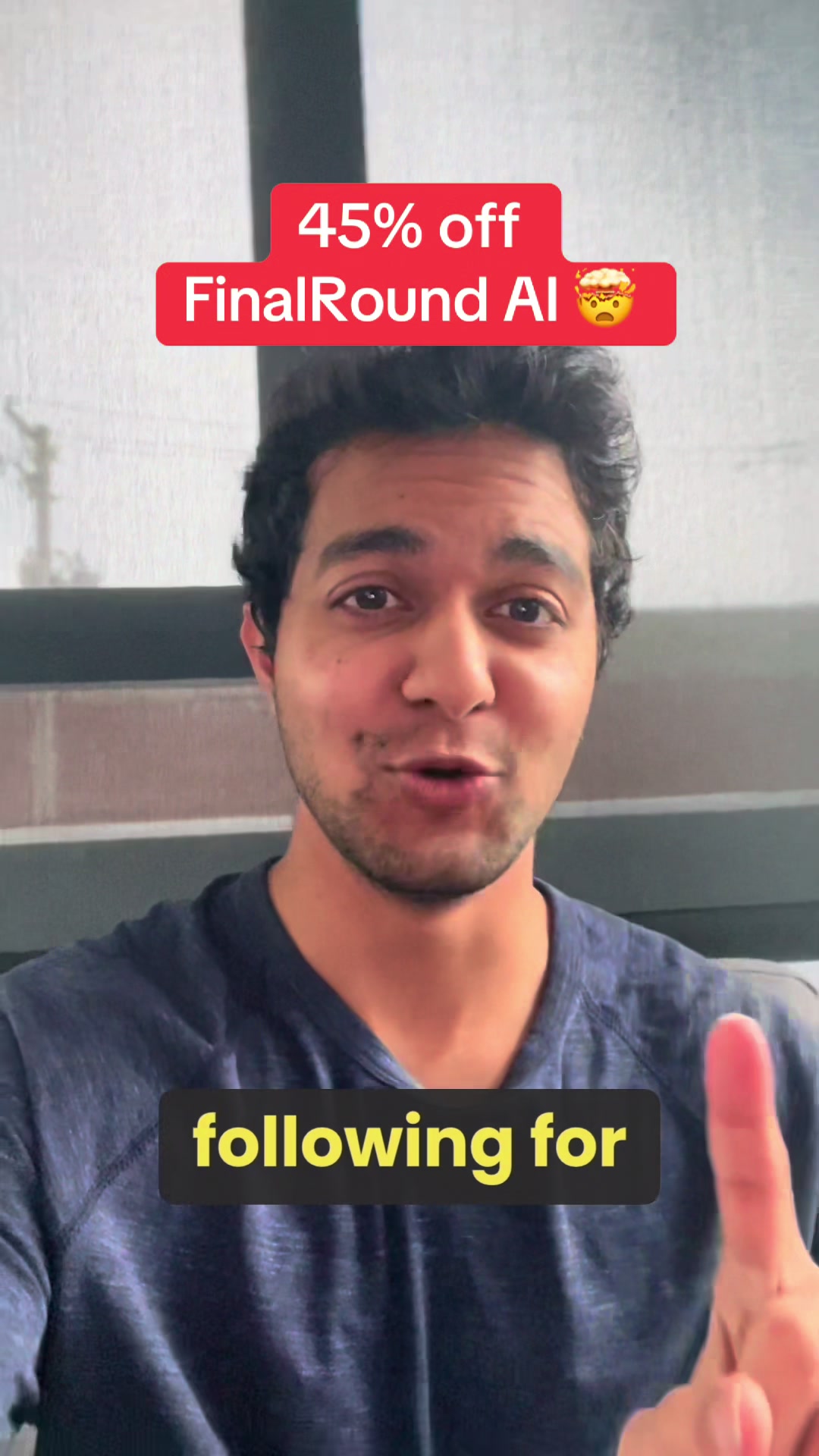 45% off FinalRound AI 😱 following for
