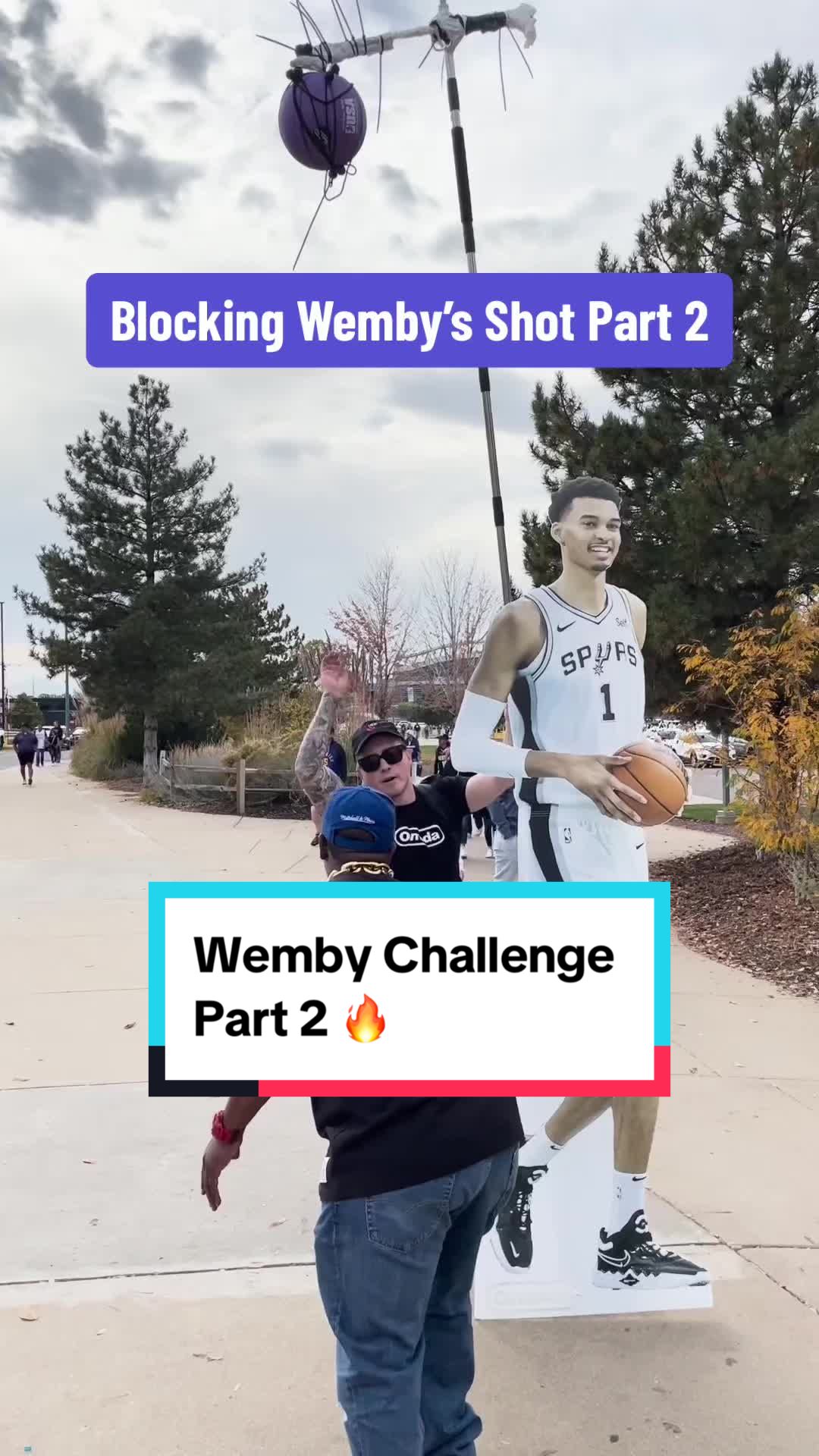 Blocking Wemby’s Shot Part 2 Wemby Challenge Part 2 🔥
