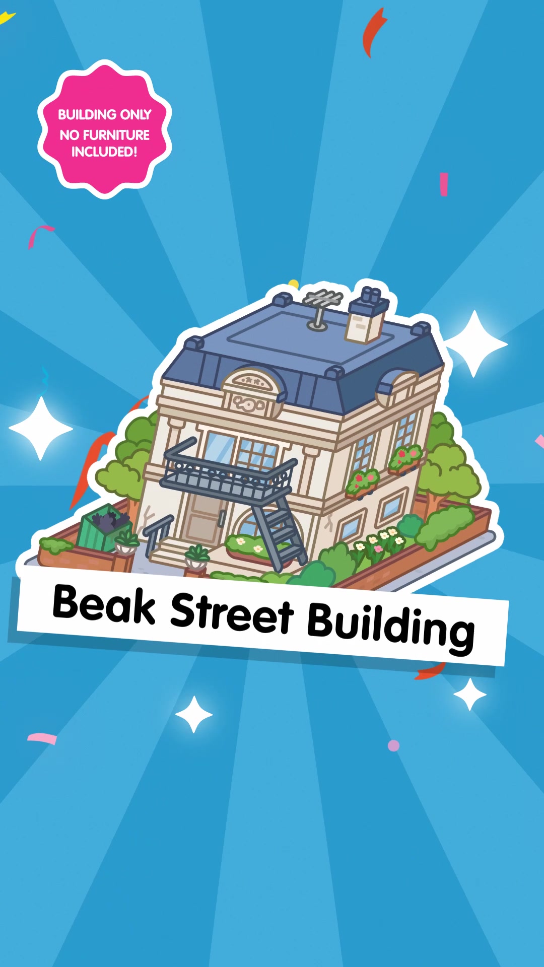 Building only No furniture included!  Beak Street Building