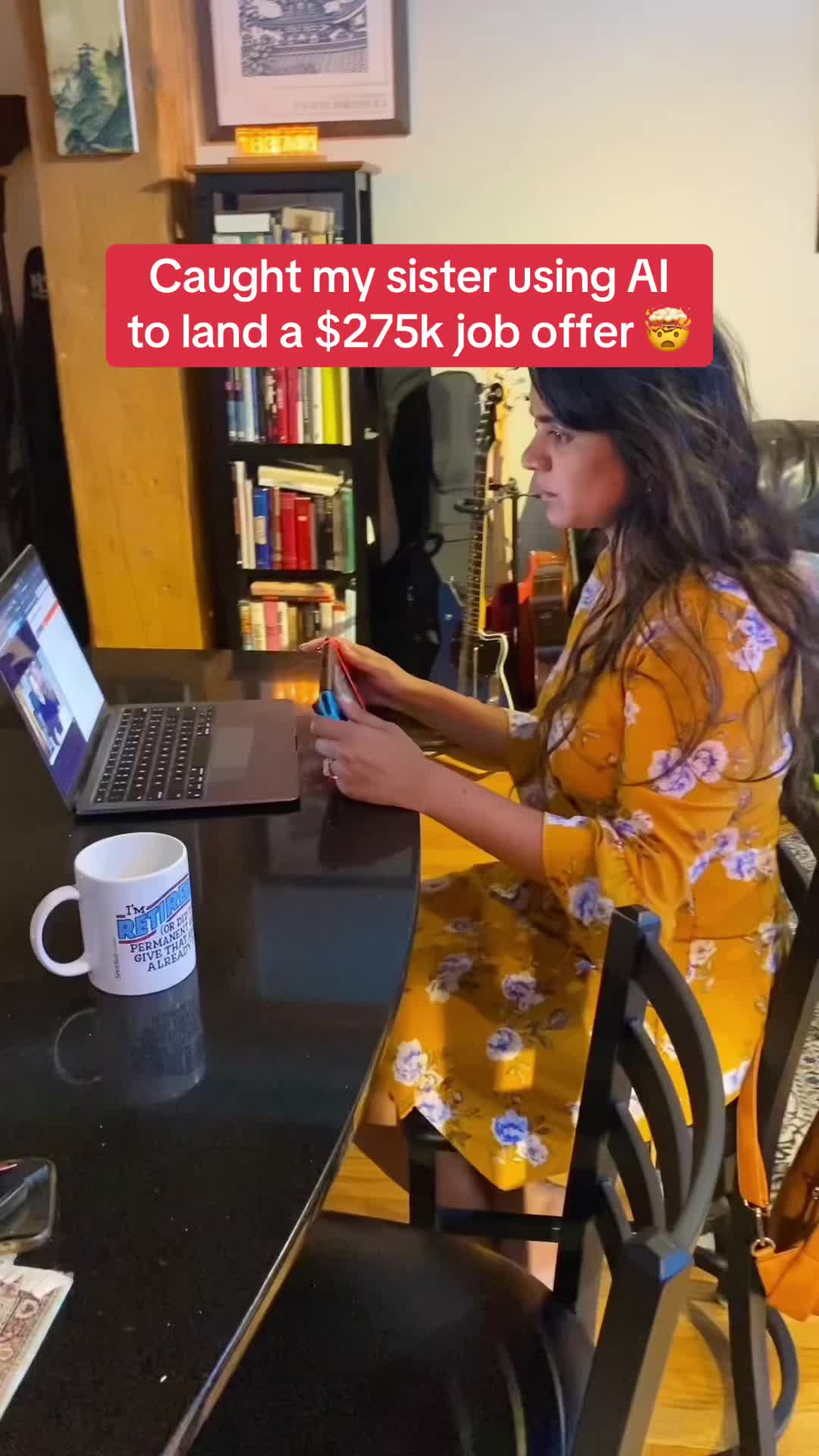 Caught my sister using AI to land a $275k job offer 😳
