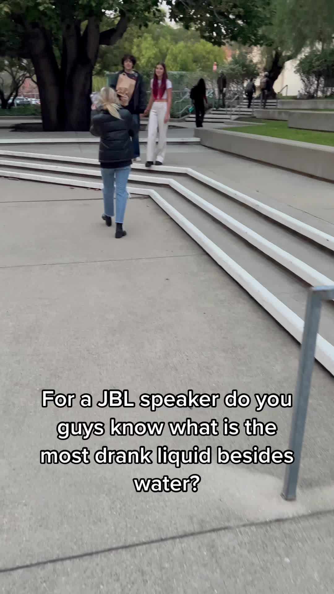 For a JBL speaker do you guys know what is the most drank liquid besides water?