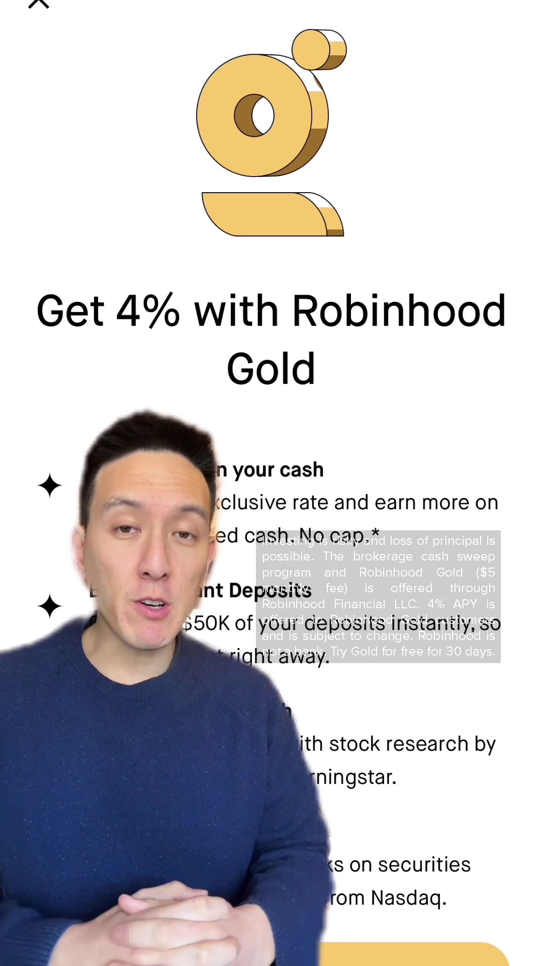 Get 4% with Robinhood Gold
