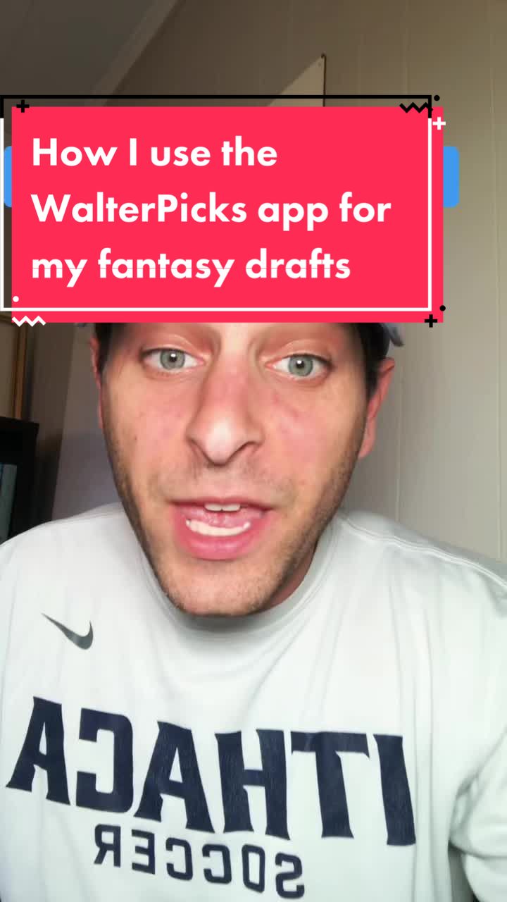 How I use the WalterPicks app for my fantasy drafts