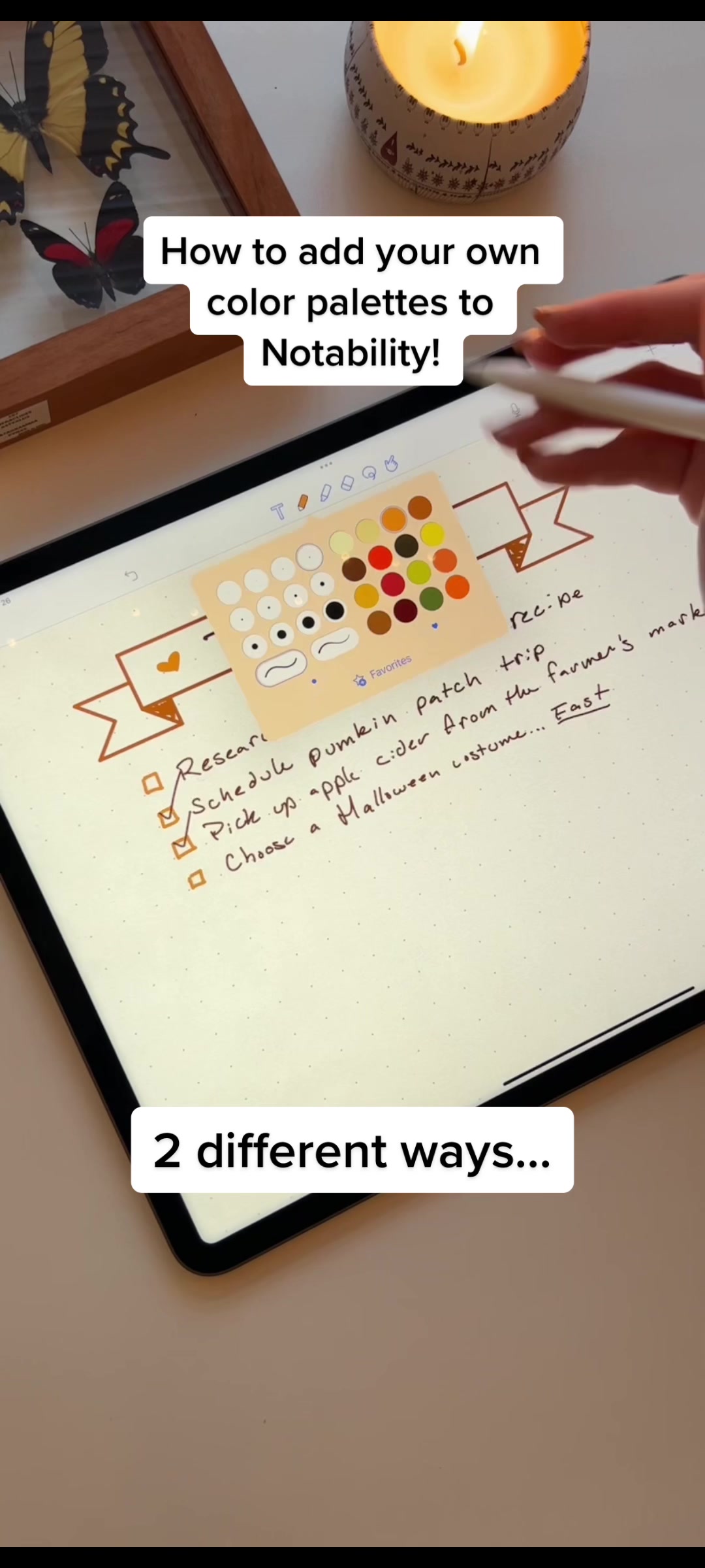 How to add your own color palettes to Notability!