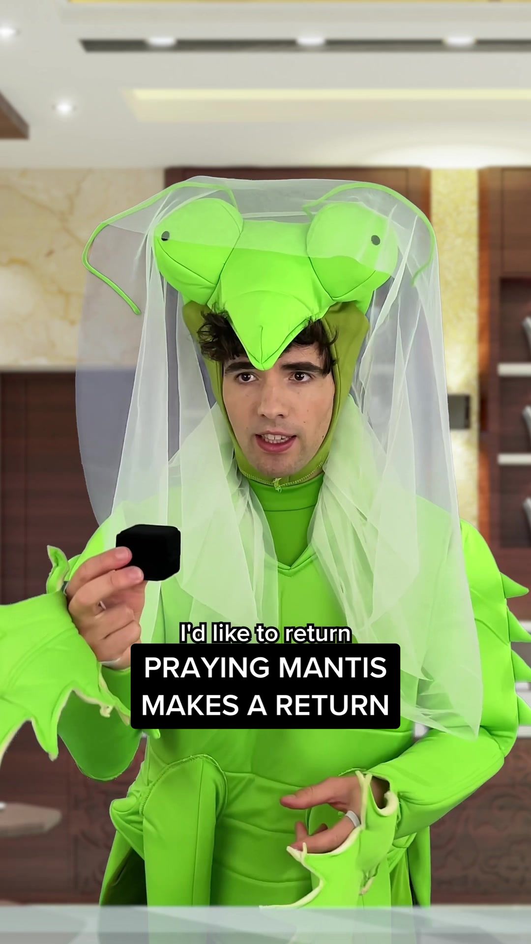 I'd like to return PRAYING MANTIS MAKES A RETURN