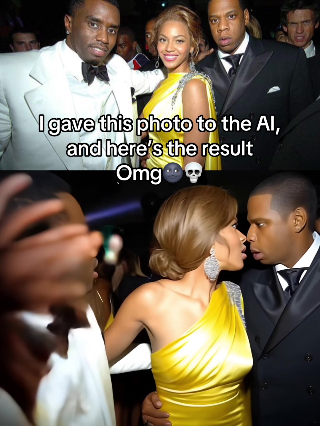 I gave this photo to the AI, and here's the result Omg👀💀