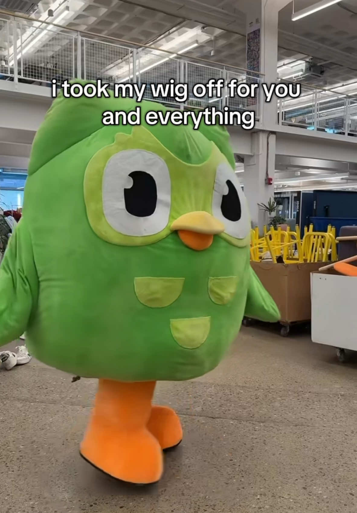 i took my wig off for you and everything