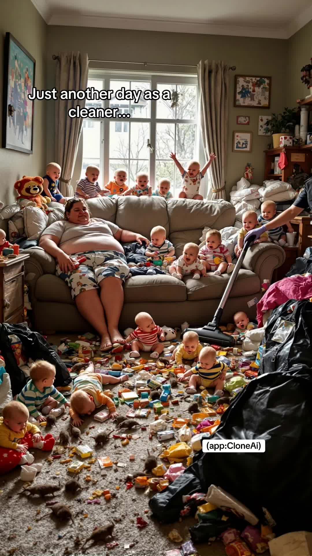 Just another day as a cleaner...