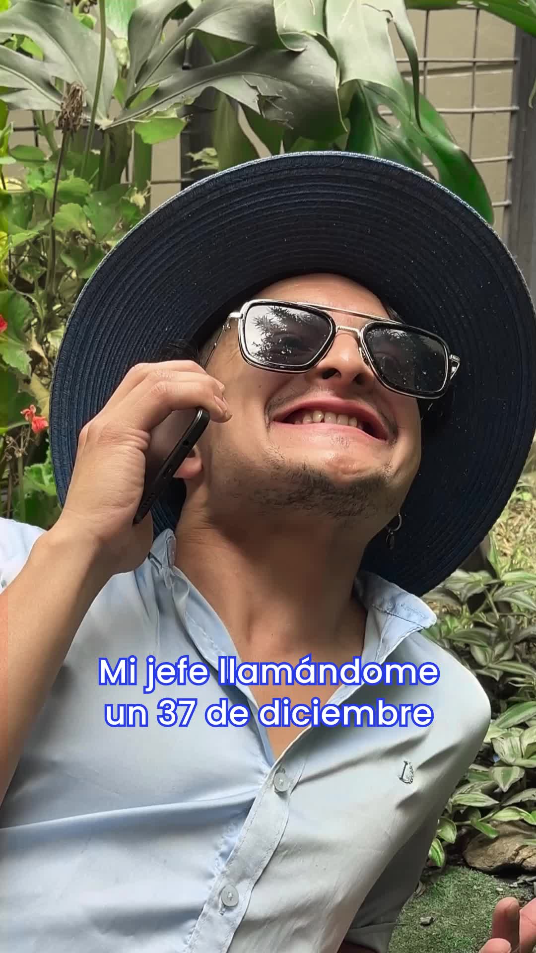 Mi jefe llamándome un 37 de diciembre