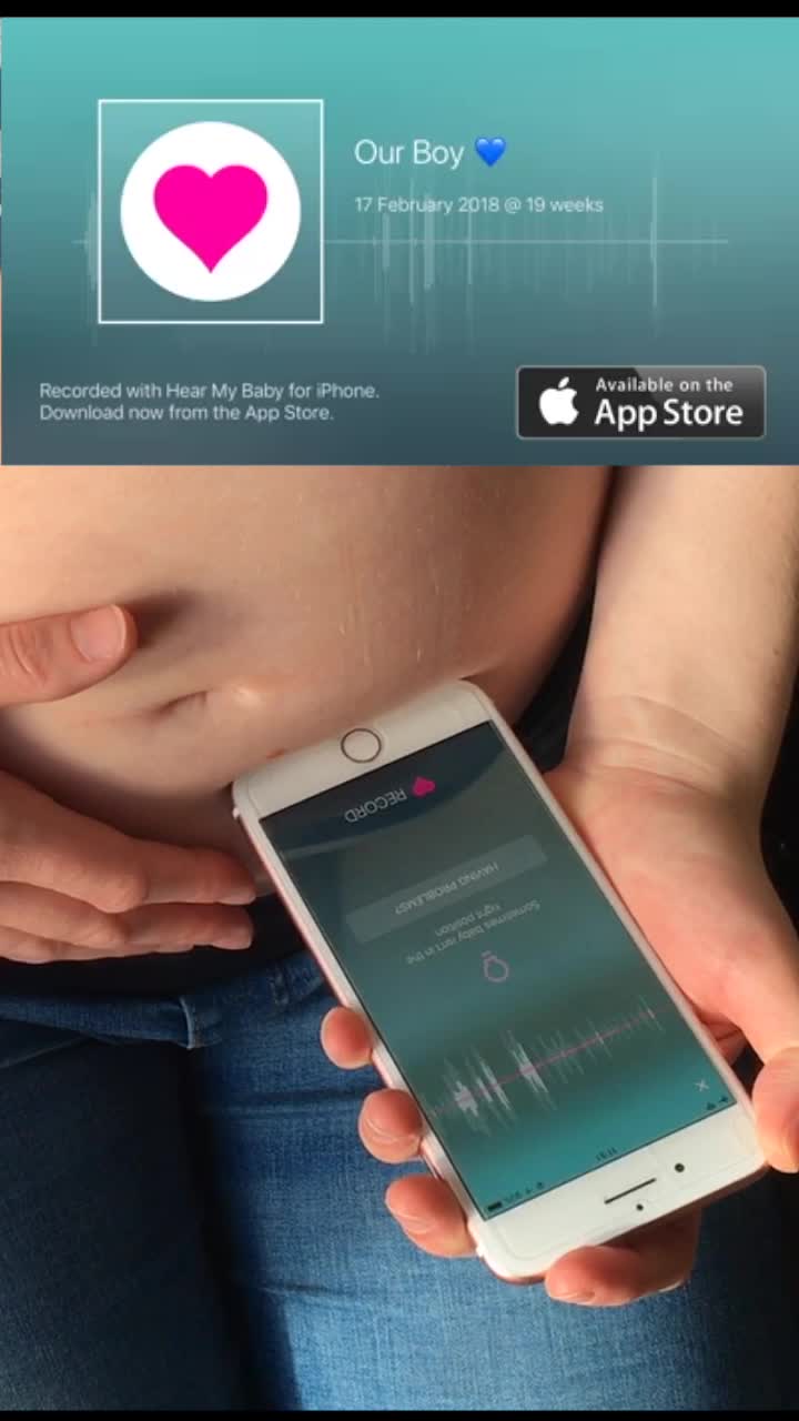 Our Boy 💙 17 February 2018 @ 19 weeks  Recorded with Hear My Baby for iPhone. Download now from the App Store.  Available on the App Store