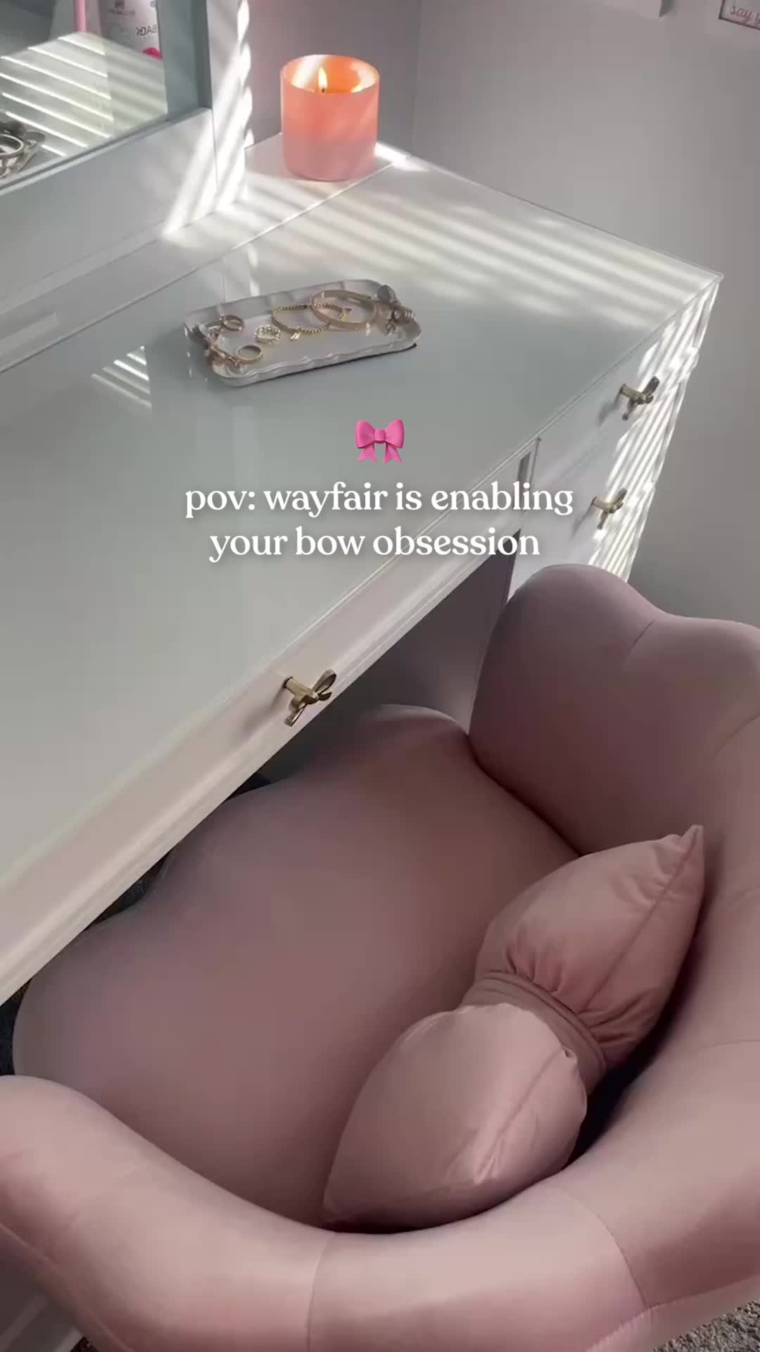 pov: wayfair is enabling your bow obsession