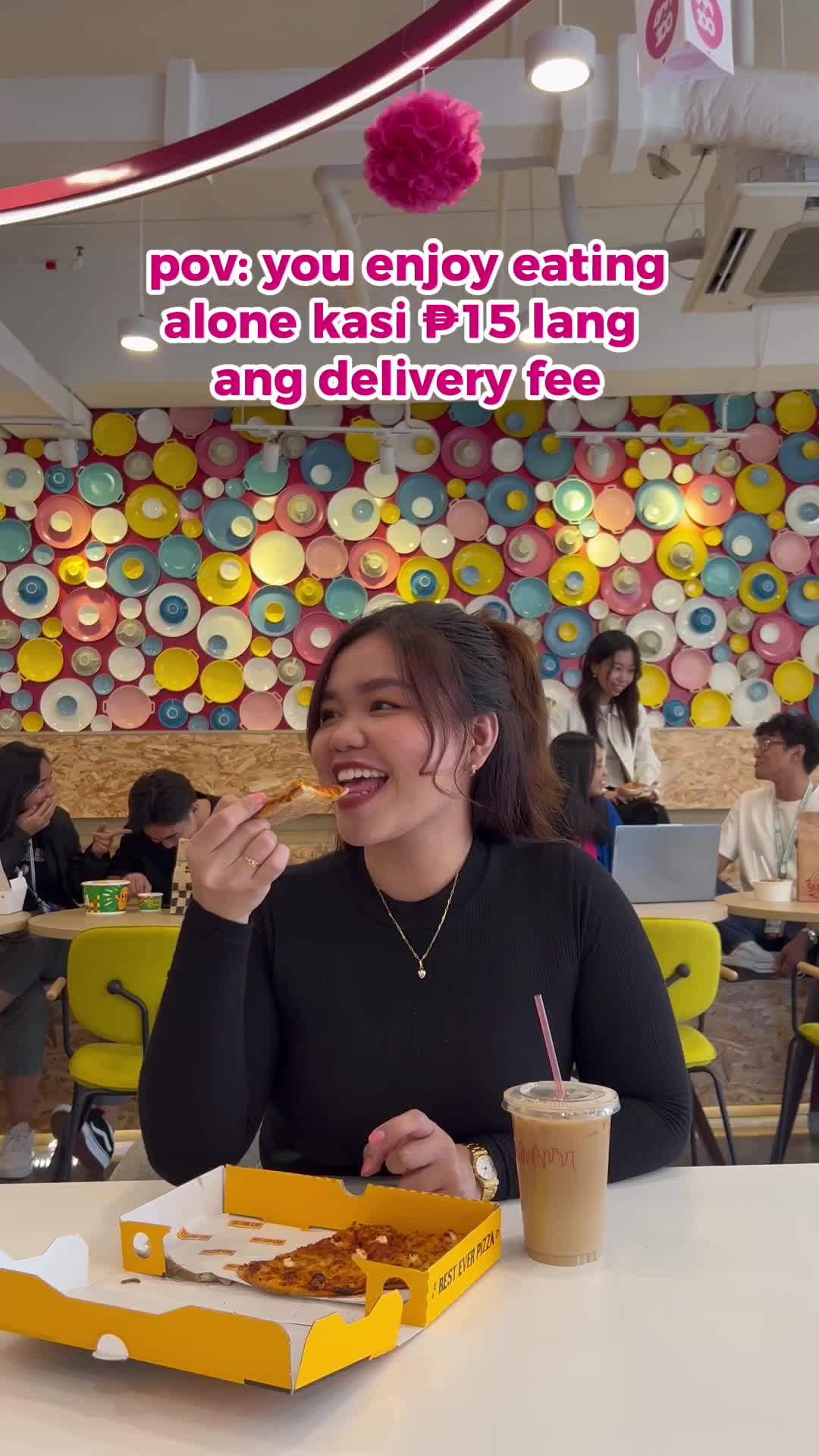 pov: you enjoy eating alone kasi ₱15 lang ang delivery fee