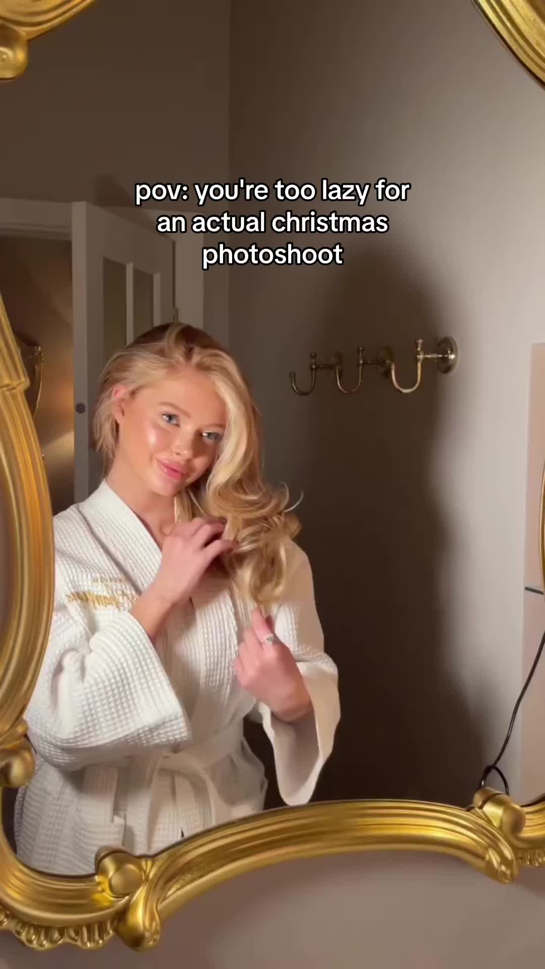 pov: you're too lazy for an actual christmas photoshoot