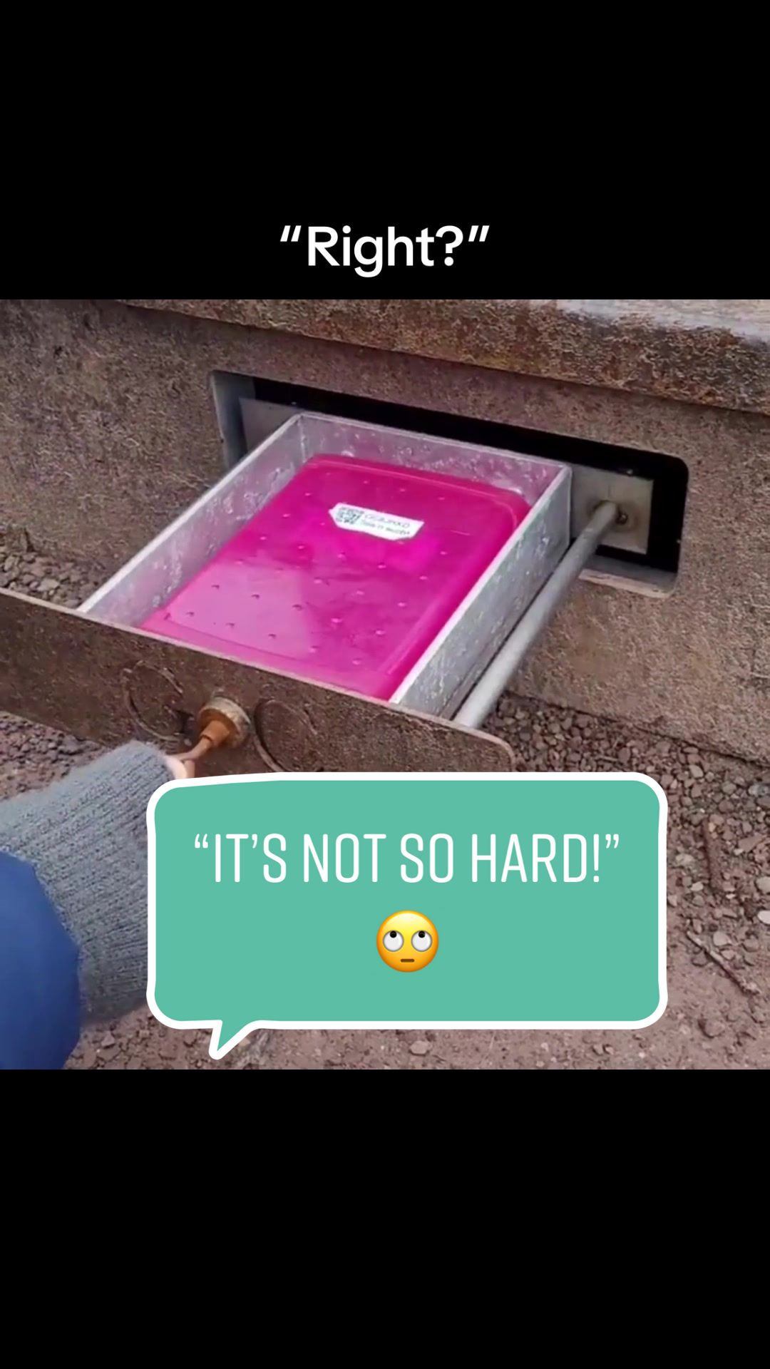 "Right?"  "IT'S NOT SO HARD!"