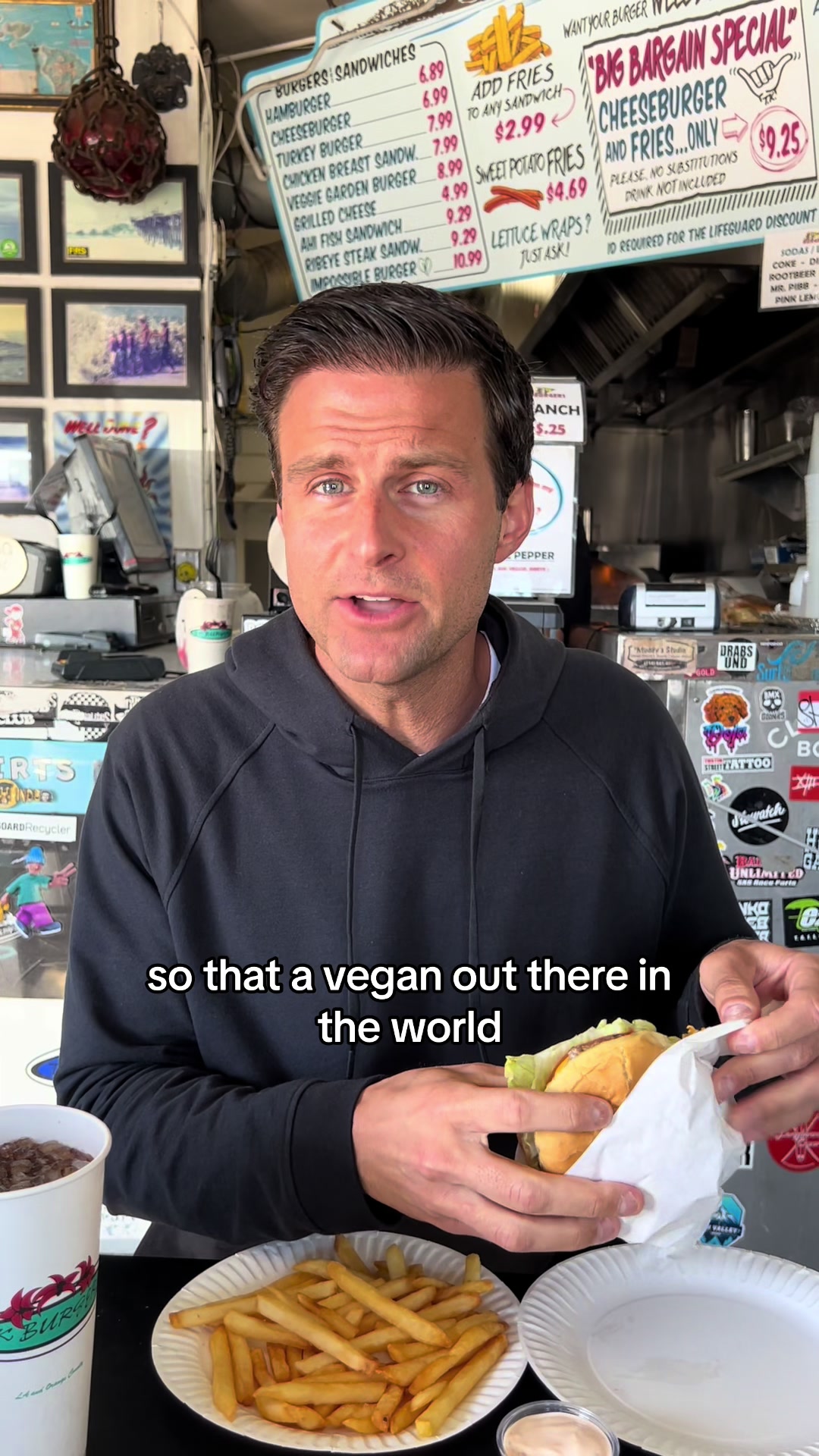 so that a vegan out there in the world