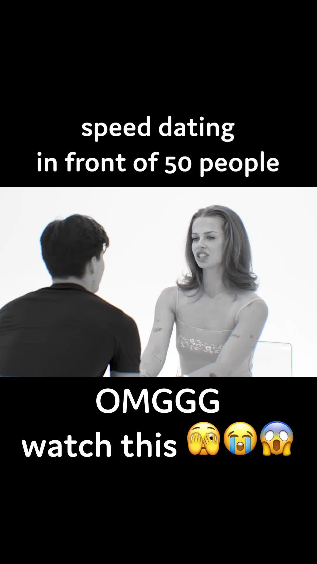 speed dating in front of 50 people  OMGGG 😱😭😱 watch this
