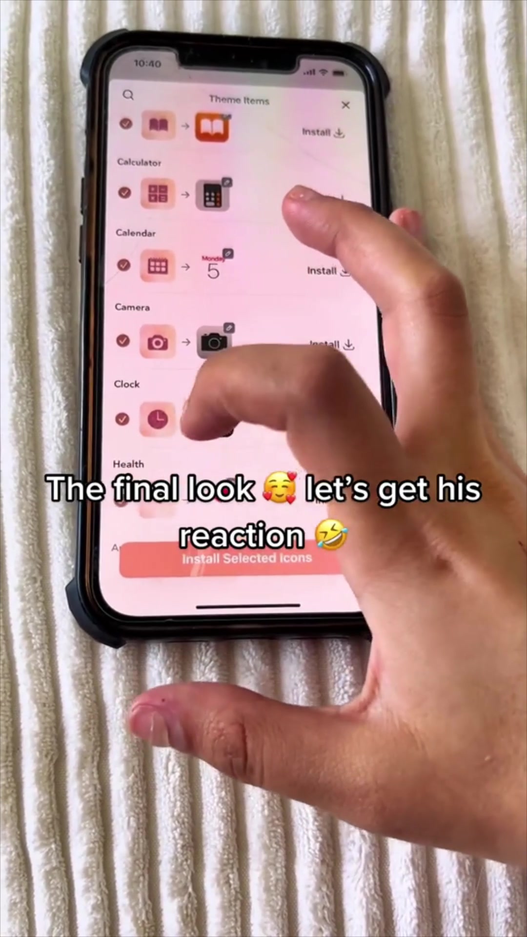 The final look 😍 let's get his reaction 😂