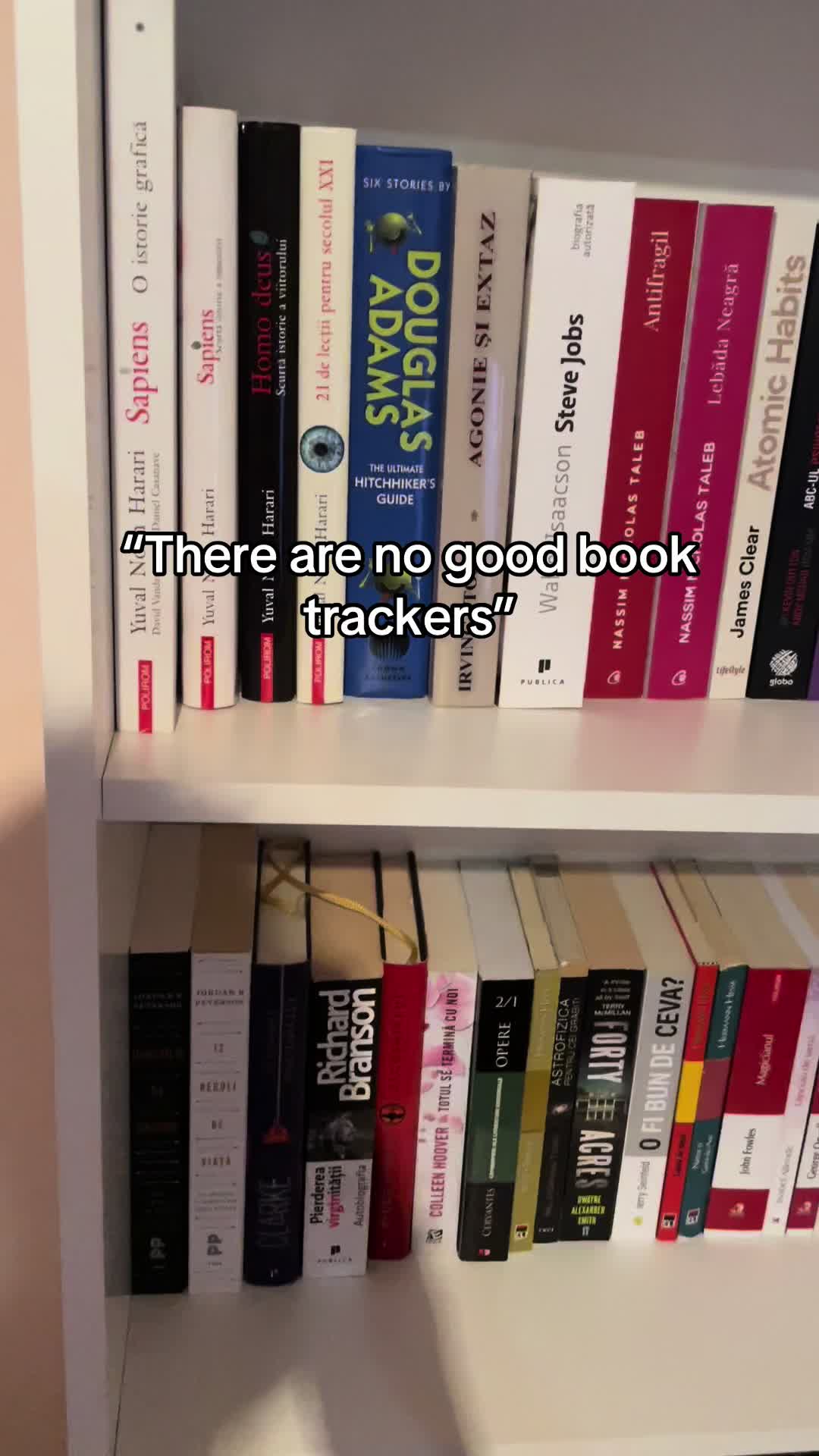 "There are no good book trackers"
