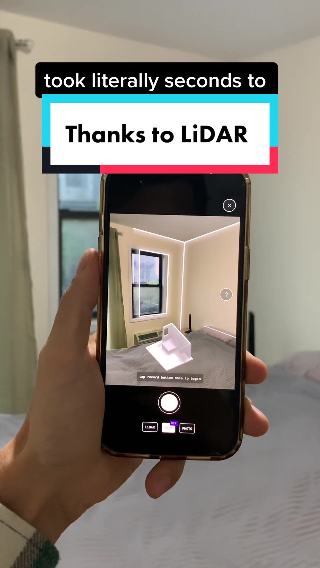 took literally seconds to Thanks to LiDAR