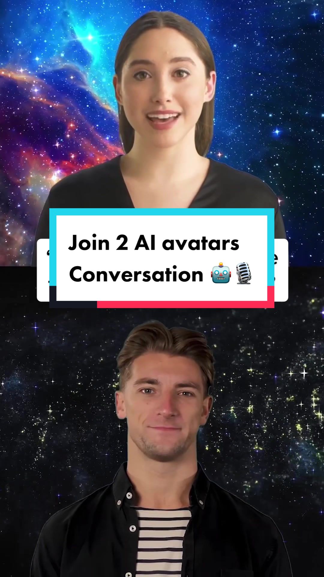 Watch 2 AI avatars talking about AI and the future 🤖