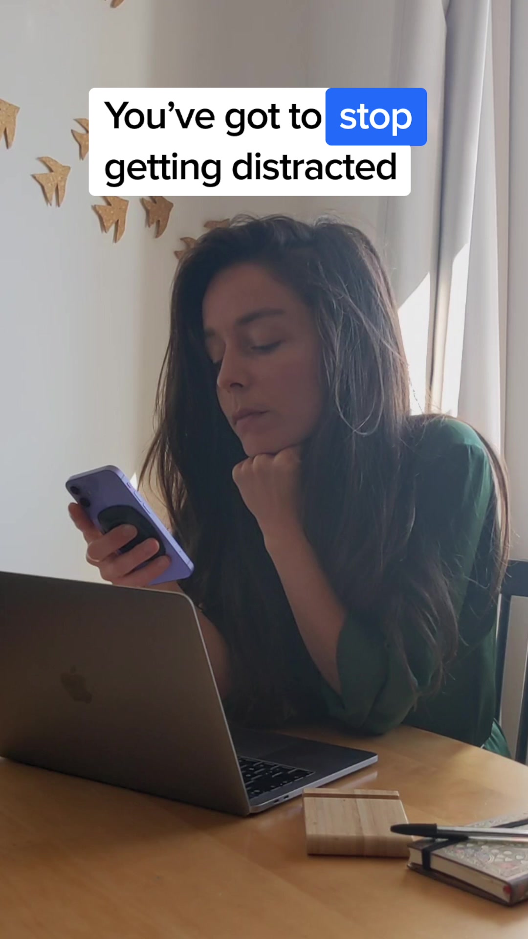 You've got to stop getting distracted