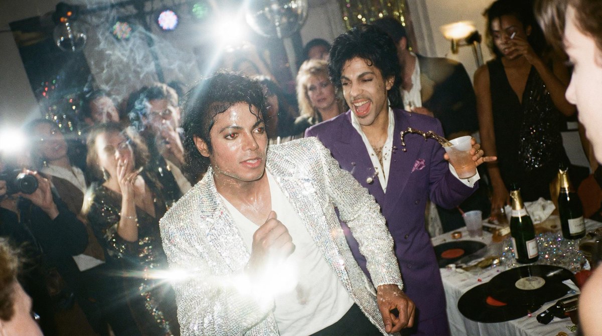 A chaotic, poorly composed 1990s flash photo taken with a disposable film camera