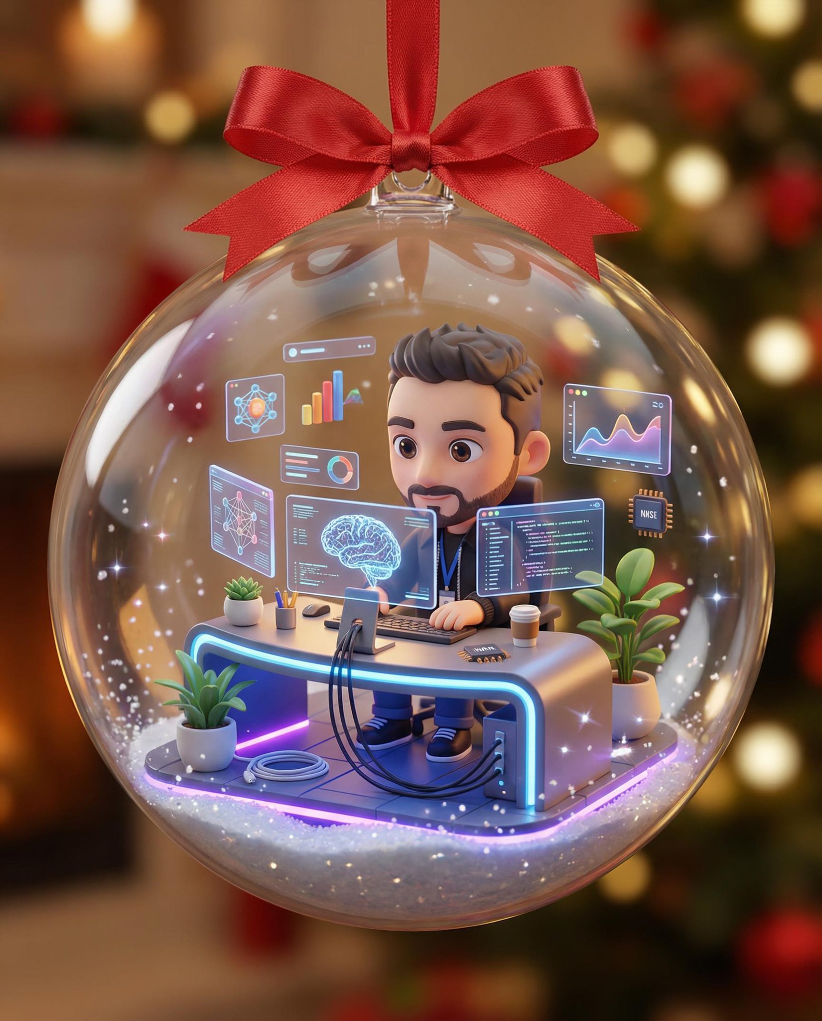 Christmas Ornament 3D Character