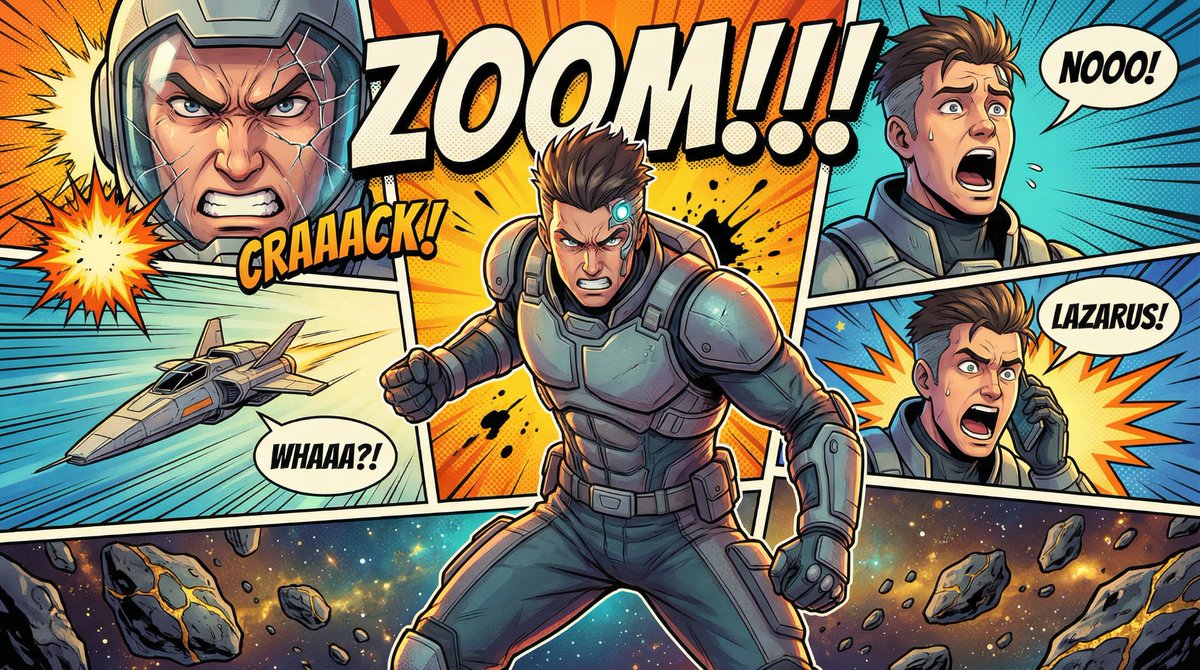 Comic / Storyboard - Comic Book Poster Illustration Template