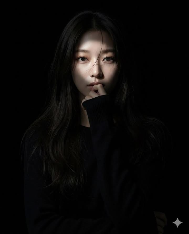 Generate a hyperrealistic realistic-anime portrait of a female character