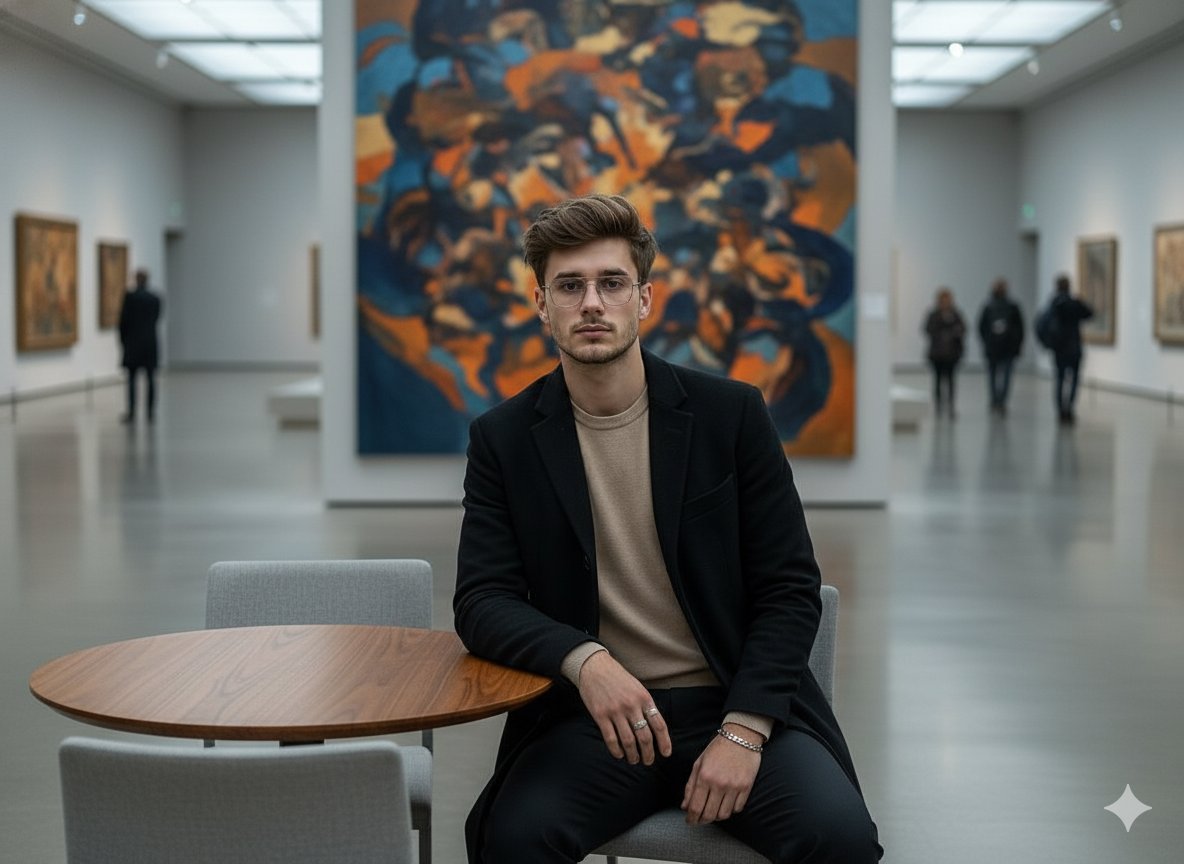 Generate a structured JSON version of a cinematic portrait p