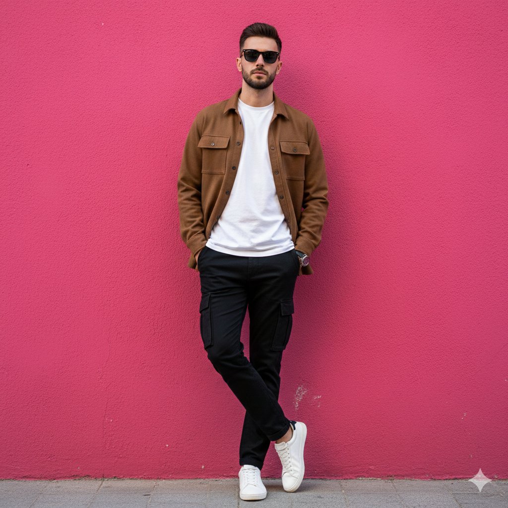 Generate an ultra-realistic full-body cinematic fashion port