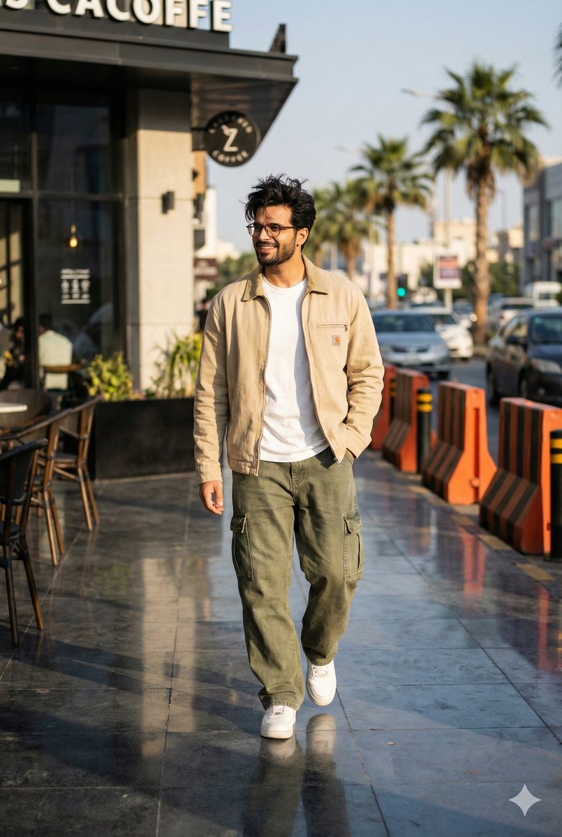 Generate an ultra-realistic street-fashion portrait of a you