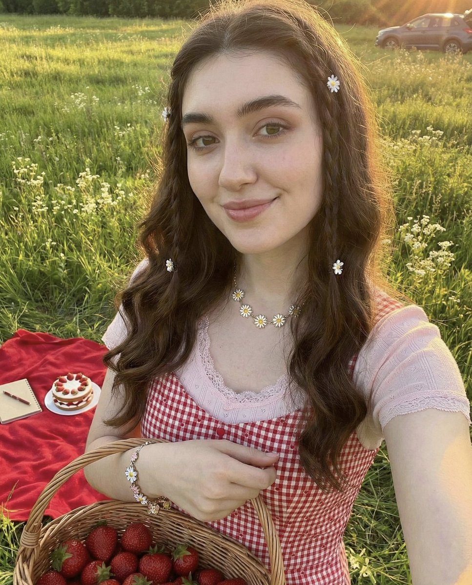 Image_Descriptiontypebright Outdoor Selfie,Subjectface_Referenceuse The Same Facial Features From