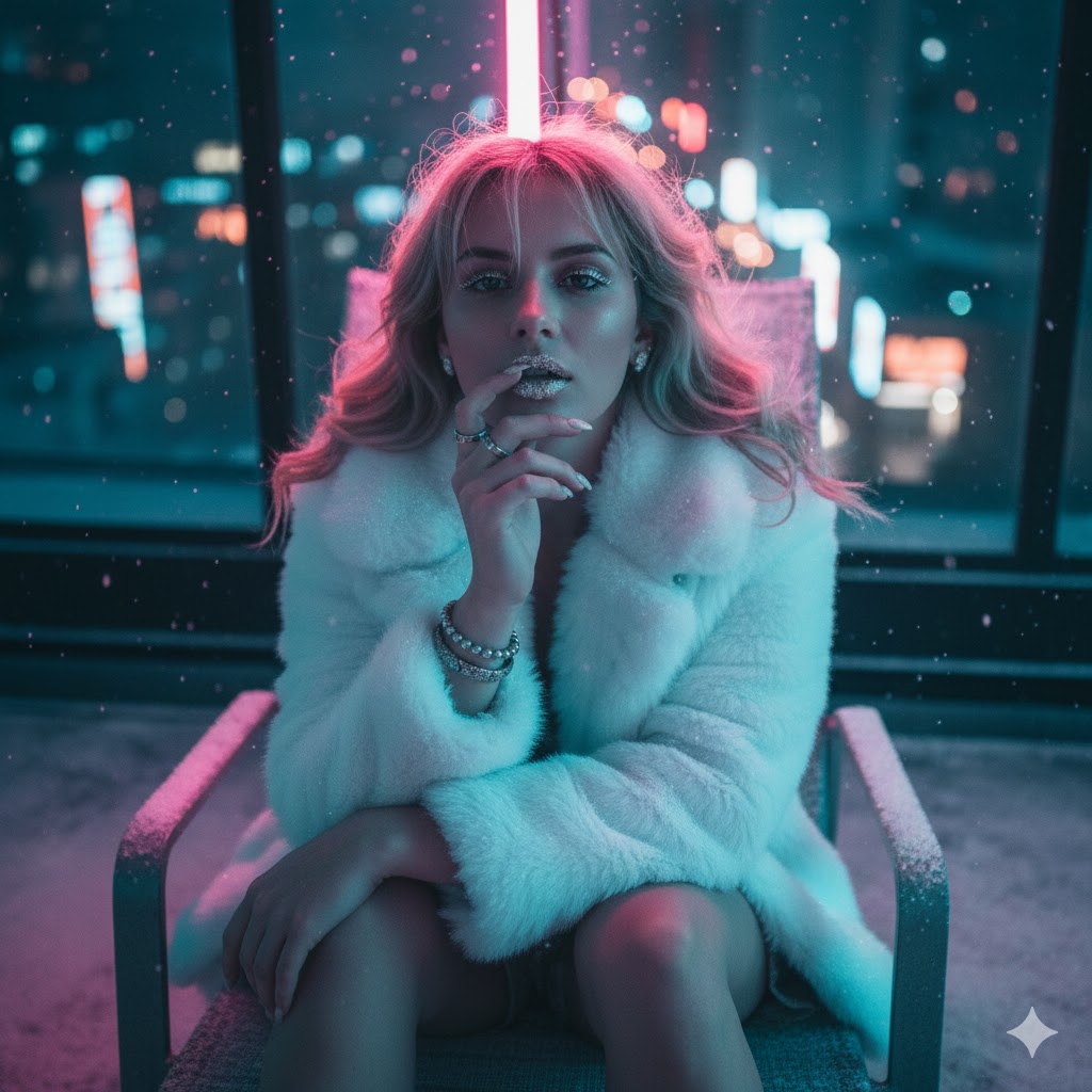 Image_Descriptionupper_Thirdfocusher Eyes,Detailsreflecting Blurred City Lights Below,Thin Layer Of