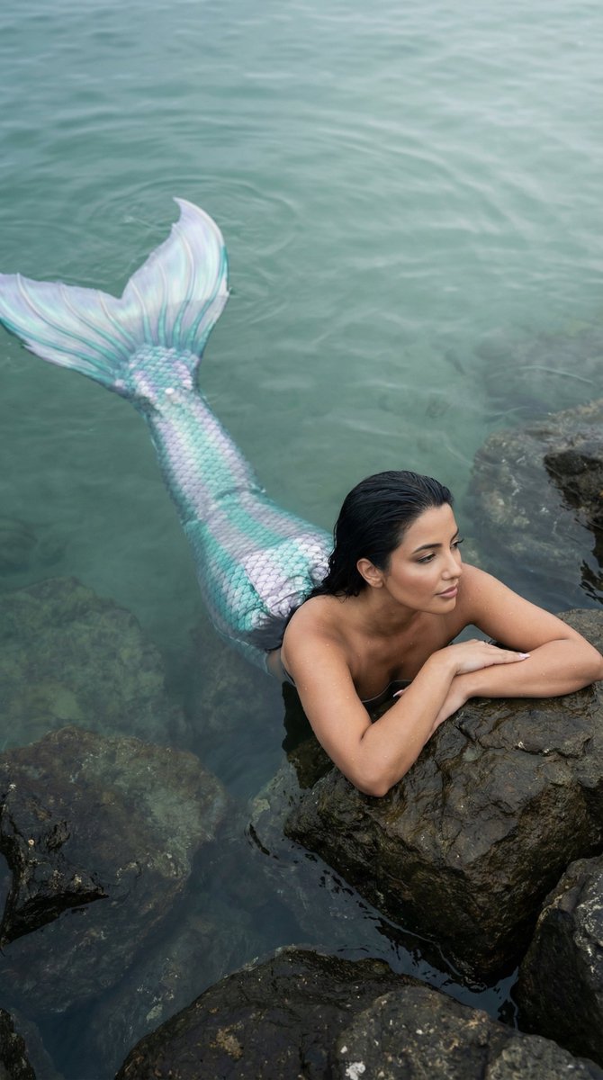 Product Marketing - Cinematic Mermaid Portrait in Shallow Water