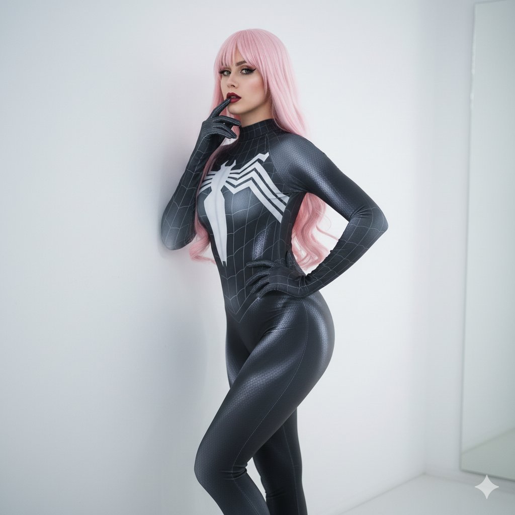 Prompthighly Detailed Full-Body Portrait Of A Female Cosplayer