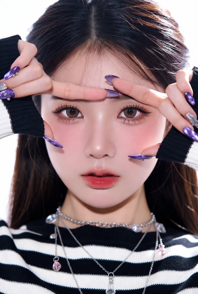 Promptultra-Close-Up Portrait Of A Stunning Young East Asian