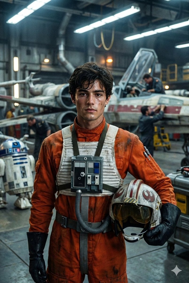Sci-fi Pilot Portrait | X-wing Hangar | Star Wars Aesthetic