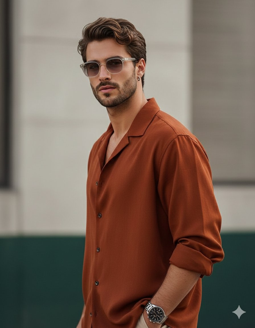 Stylish, modern portrait of a young man