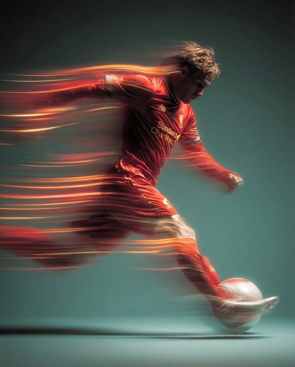 YouTube Thumbnail - Panning shot of a soccer player kicking a ball