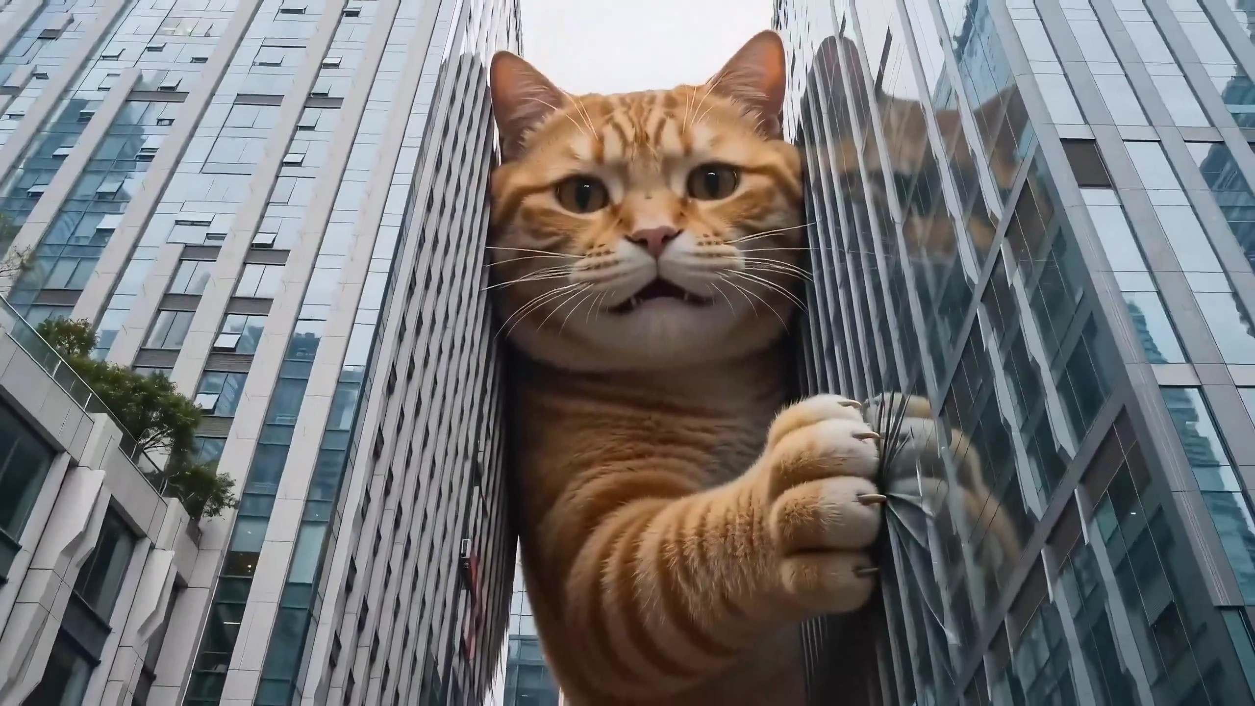 A Giant Orange Cat Blocks the City: A Mockumentary