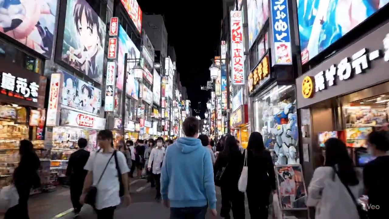 A Gundam Dream in Akihabara's Vibrant Streets