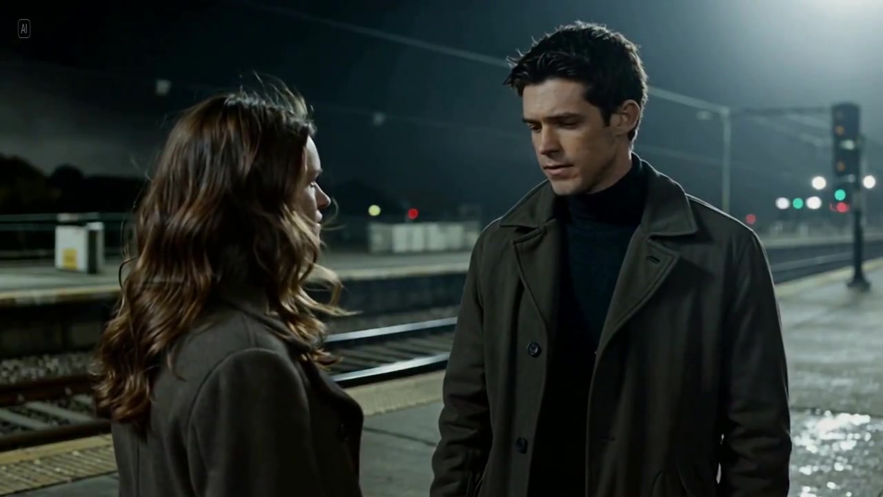 A Heartfelt Farewell on a Lonely Platform