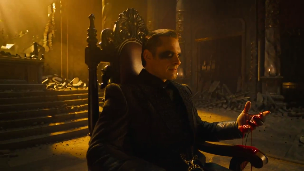 A Villain's Grin in a Ruined Throne Room