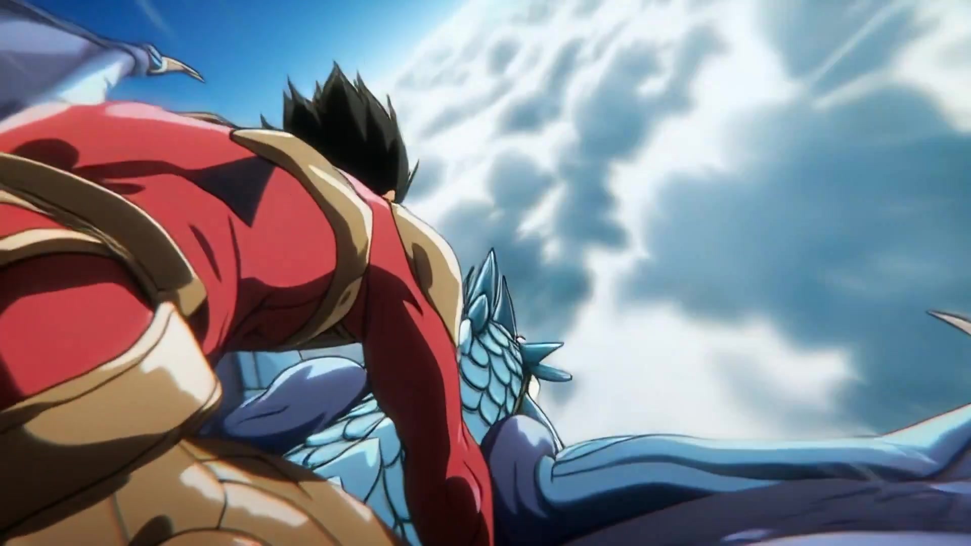 Aerial Fury: Dragon Rider's Epic Sky Battle