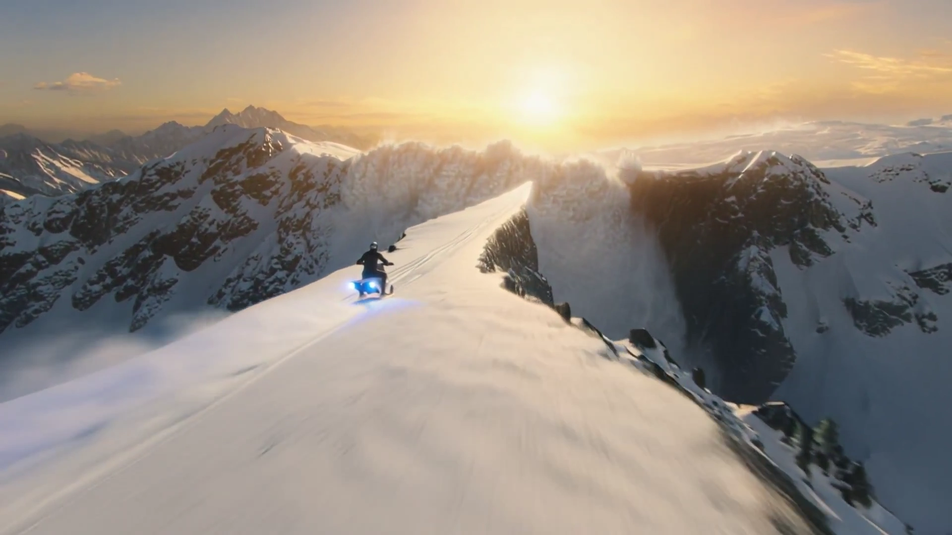 Avalanche Adventure: A Snowbike Escape