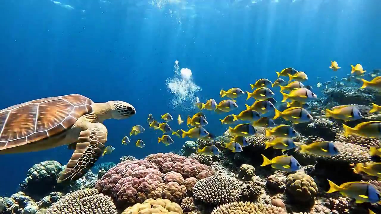 Beneath the Waves: A Cinematic Underwater Journey