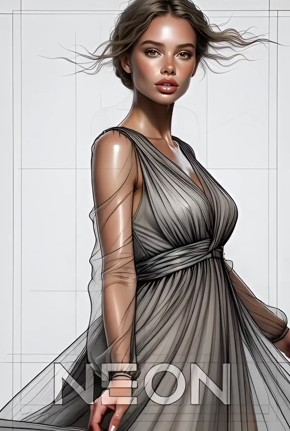 Blueprints of Elegance: A Technical Portrait Revealed